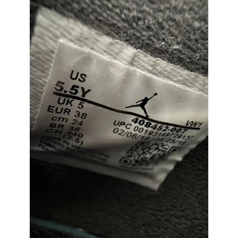 Jordan Retro 4 Grey Sneakers‎ Youth Size 5.5Y